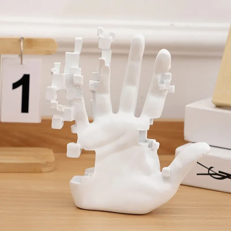 Manora – Abstrakte Hand-Skulptur im Nordic Luxus-Stil